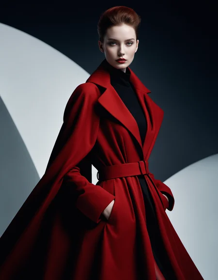 photo of a exquisitely beautiful pale skin punk 1girl, solo, 20 y.o, wearing a red dress, outdoor, cloak, coat, hands in pockets, studio background, alluring eyes, dark eyes, skin pores, Thorough, highly detailed skin, intricately detailed, seductive makeup, BREAK
high-end camera, 135mm lens,high-key portrait photography, by Tim Walker,
(best quality, masterpiece, high quality, highres, realistic),
 <lora:Black Dress Balenciaga-Bruce Ta VN:0.8>