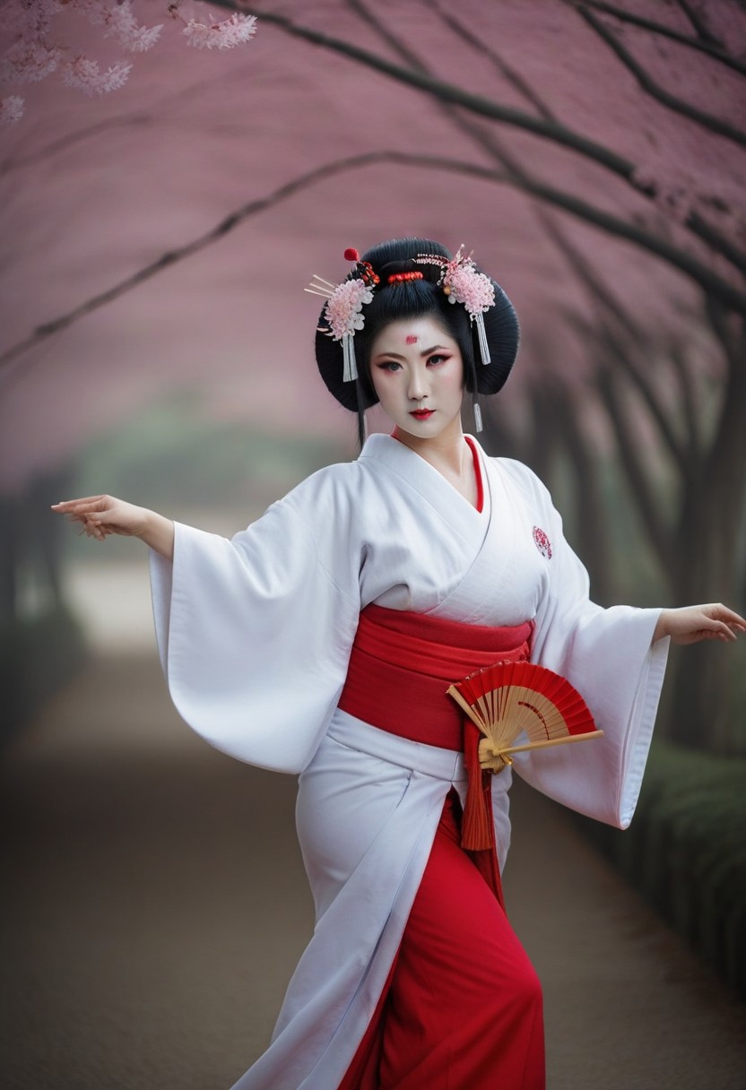 Fantasy Photoshoot, studio photography, cosplay,
nonami as Geisha, (big breasts), naturally-lit environment devoid of spiritual symbols and scientific elements,