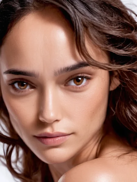 woman, white background, detailed skin, pores, brown eyes, perfect full hair,
portrait, sultry <lora:cynthia-synth-xl-lora-1:0.7>