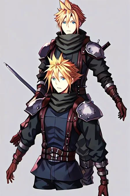 cloud strife, shinra_infantry_uniform