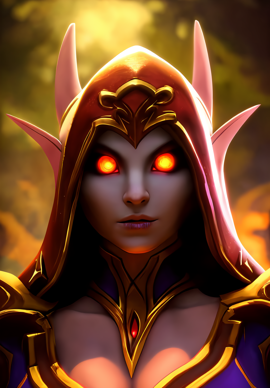 <lora:Blood_Elf:0.8>, Blood_Elf, 1girl, solo, portrait, glowing eyes,  (masterpiece, best quality,perfect lighting)