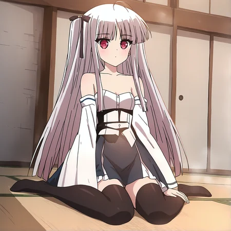 newest,absurdres,masterpiece,<lora:noobai_ep11_stabilizer_v0.138_fp16>,highres,yurie sigtuna,long hair,red eyes,full body,thighhighs,<lora:Yurie Sigtuna_1>,miko,