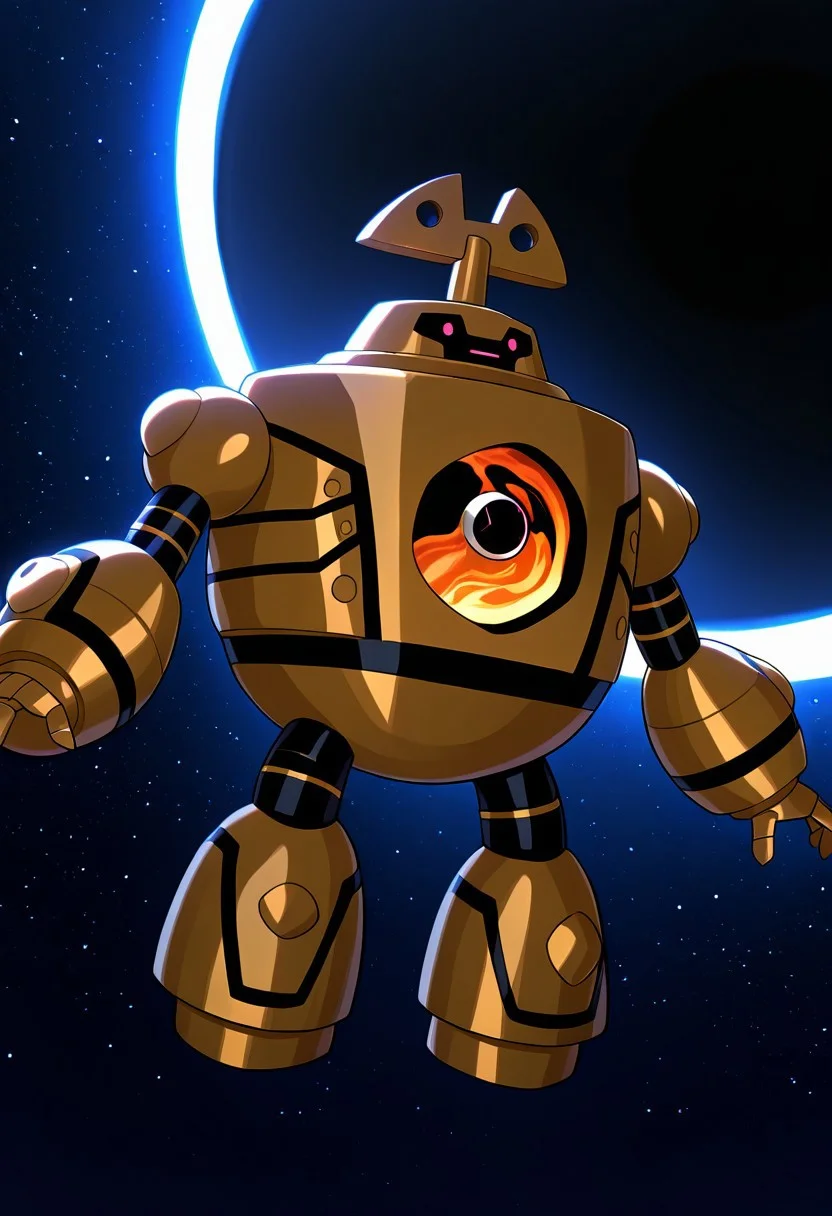 masterpiece, best quality, amazing quality, very aesthetic, absurdres, newest,
clockwork, robot, solo, no humans,
in space, floating, spreading arms, black hole, biggest black hole, event horizon, floating in space, falling in space, ,