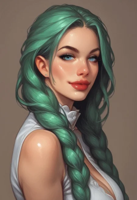 1girl, ((((side view)))), illustration, comic style, looking at viewer, highly detailed, source_comic_illustration, from front, 1girl, illustration, comic style, looking at viewer, highly detailed, source_comic_illustrationskinny, looking at viewer, 1girl, masterpiece, best quality, bloodwrackmedusa, lamia, green hair, monster girl, snake hair, <lora:Bloodwrack_Medusa:0.8> BREAK level_9, level_8_up, level_7_up, level_6_up, level_5_up, source_cartoon, masterpiece BREAK indoor, evening, candles, table, mirror, makeup, red lips, close up, looking into mirror, reflection, <lora:l1ppyXLP_r1:0.5> BREAK in the city, medieval, fantasy, BREAK slight smile, looking at viewer, BREAK long hair, red hair, hair over one eye, big hair, BREAK best quality, depth of field, bokeh, (((full clothed))) BREAK strange world background score_9, score_8_up, score_7_up, score_6_up, source_cartoon, rating_explicit, Expressiveh, ((((upper body, portrait)))))