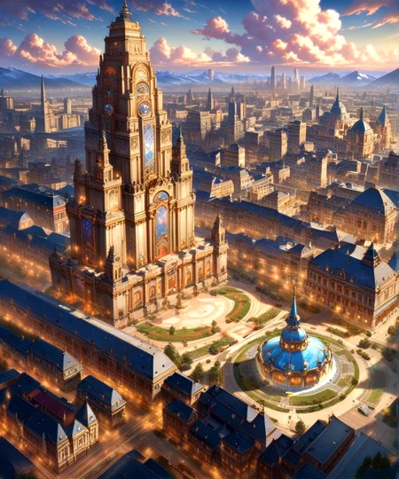 score_9, score_8_up, score_7_up,
<lora:Authoritarian_Architecture_(Architecture)_(SDXL)_(AD):0.8> authoritarian, scenery, building, city, cityscape, architecture, monumental architecture,
8K, In'ei, chiaroscuro, soft natural volumetric cinematic perfect light, perfect depth of field shot, ray tracing, photometry, beautiful, subsurface scattering, idealized modern city, wide beautiful boulevards, busy city center, parks and manicured lawn areas, large parks, plazas, skyscrapers, hyper detailed, art by Thomas Kinkade, detailed background, detailed photographic fluffy anime clouds, Unreal Engine, CGI render, absurdly detailed, modern era photograph, masterclass oil painting, made of sandstone and concrete, monumental skyscrapers, vivid white sandstone, rose sandstone, tan sandstone, marble,
BREAK zPDXL, zPDXLxxx, <lora:wowifierXL:0.2> art by mooncryptowow <lora:sdxl_lightning_8step_lora:0.4> <lora:detailed_notrigger:0.5>