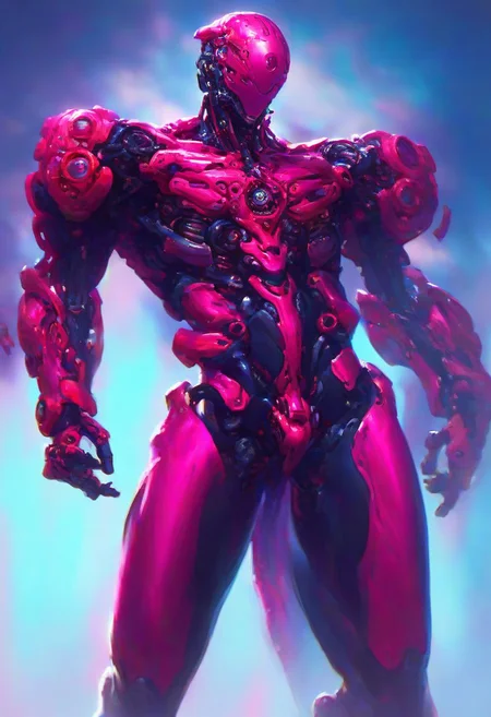 Fantasy digital art |Cyborg Head with cocks instead of eyes | ultrarealistic, colorful | highly detailed | wide-angle | epic composition, rich of contrast | UHD, easynegative