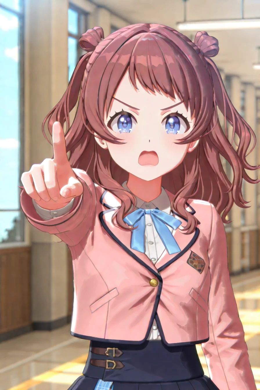shiny skin, posing,
<lora:gaku3d.il:1.0>,
gaku3d,
saki,
pointing viewer, frown, open mouth, looking at viewer,