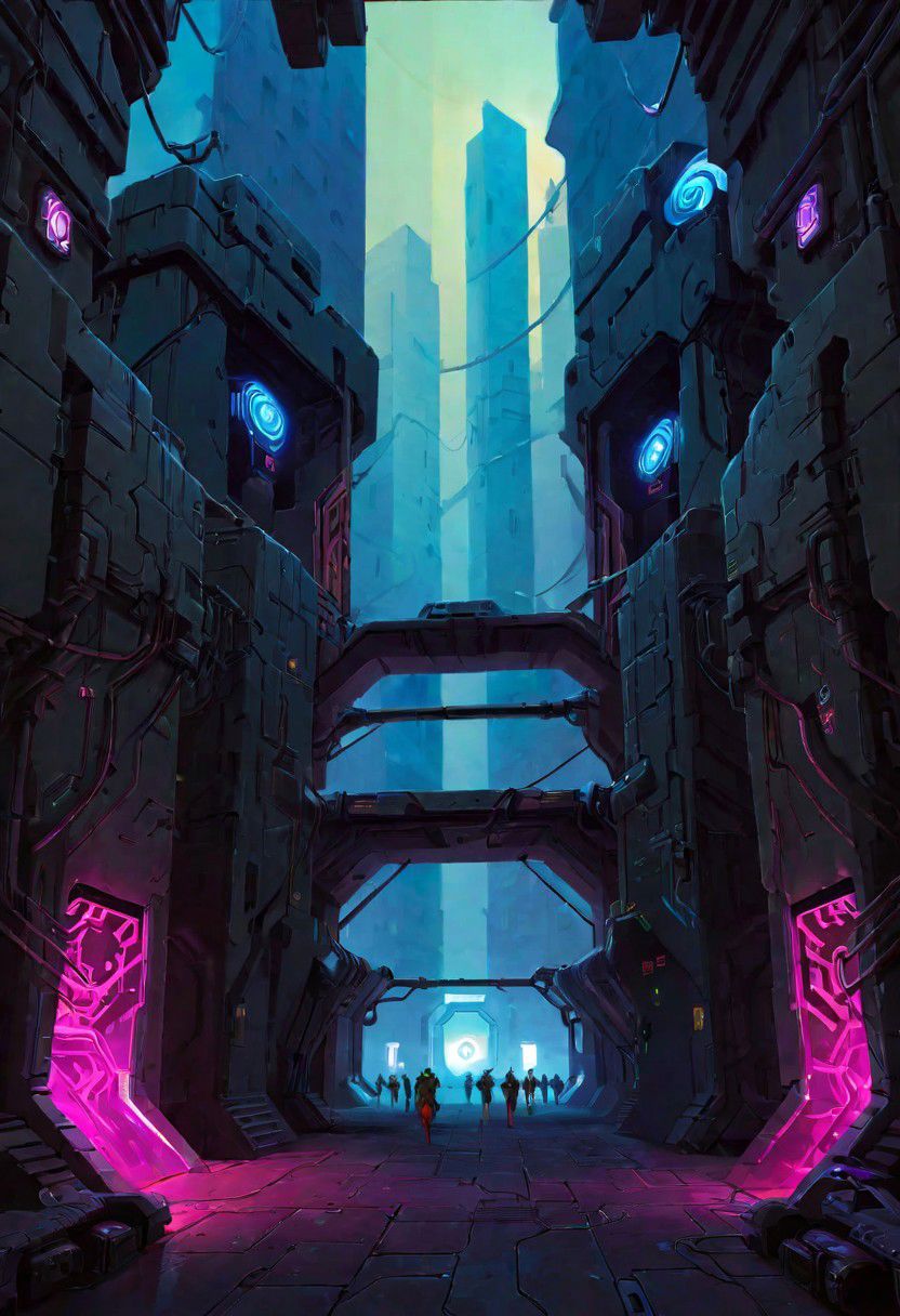 ASCIIshadowrun_party, cyberpunk, high-tech lowlife, netrunner, stylized, shadowrun_surface