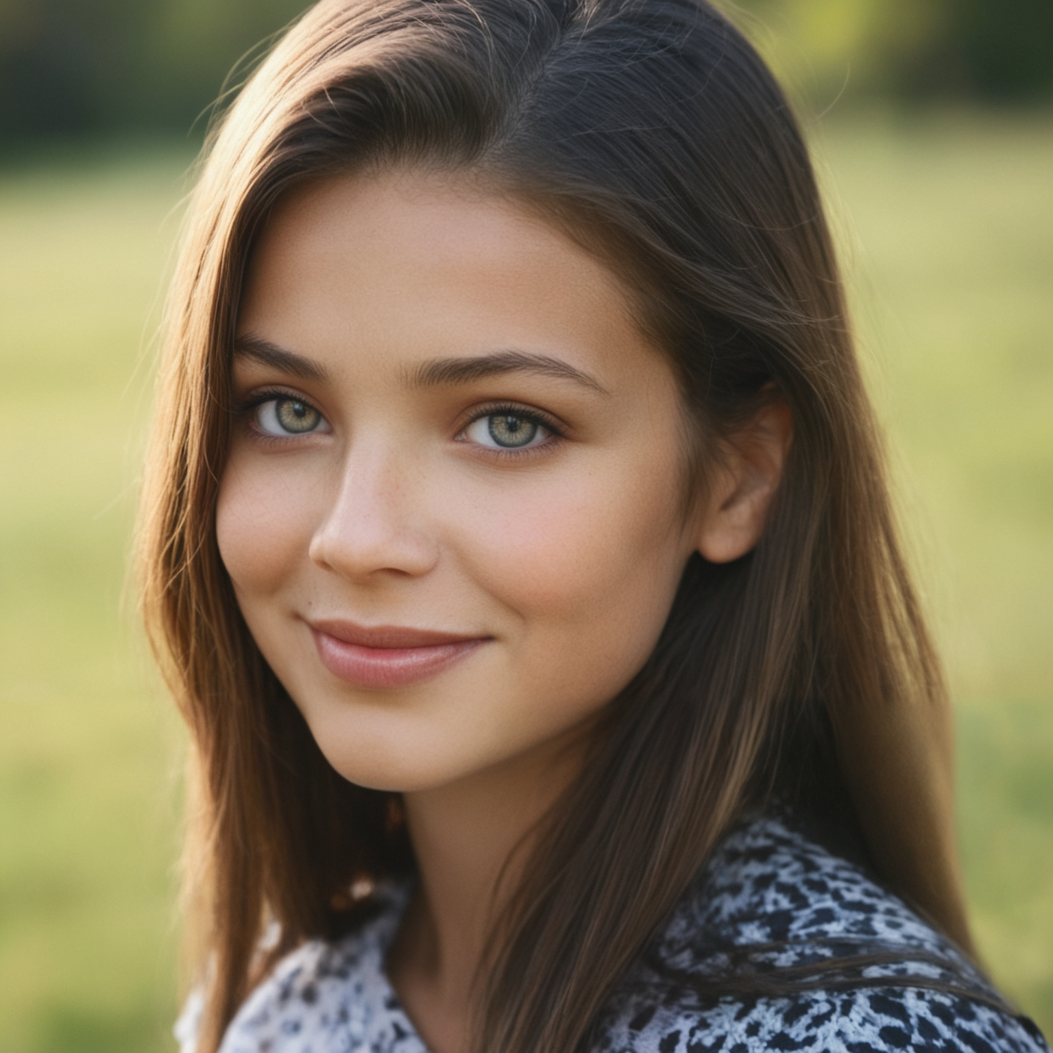 klliev1, masterpiece, realistic, portrait, 1girl, smile,