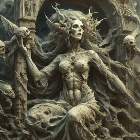 mortishadow goddess lilitch at the gates of hades <lora:mortishadow:1>