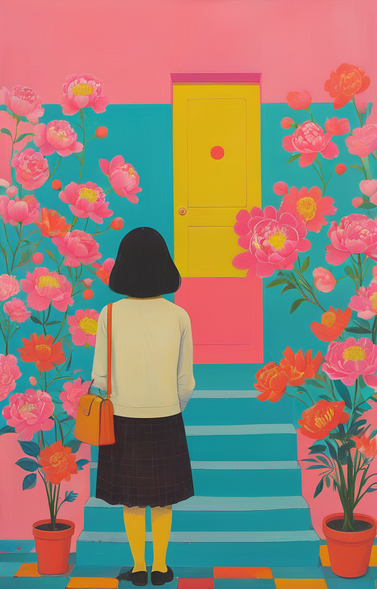 masterpiece,best quality,<lora:tbh289-sdxl:0.9>,illustration,style of Joan Cornella decaying peonies
