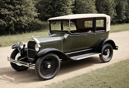 RETRO CAR IN VINTAGE STYLE 1920