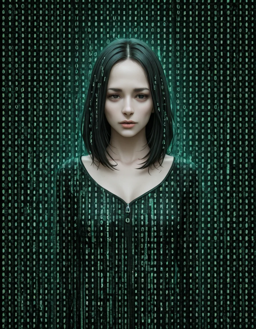 detailed, om0atrix0, 1girl, solo, glitch, text focus