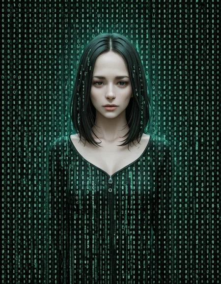 detailed, om0atrix0, 1girl, solo, glitch, text focus