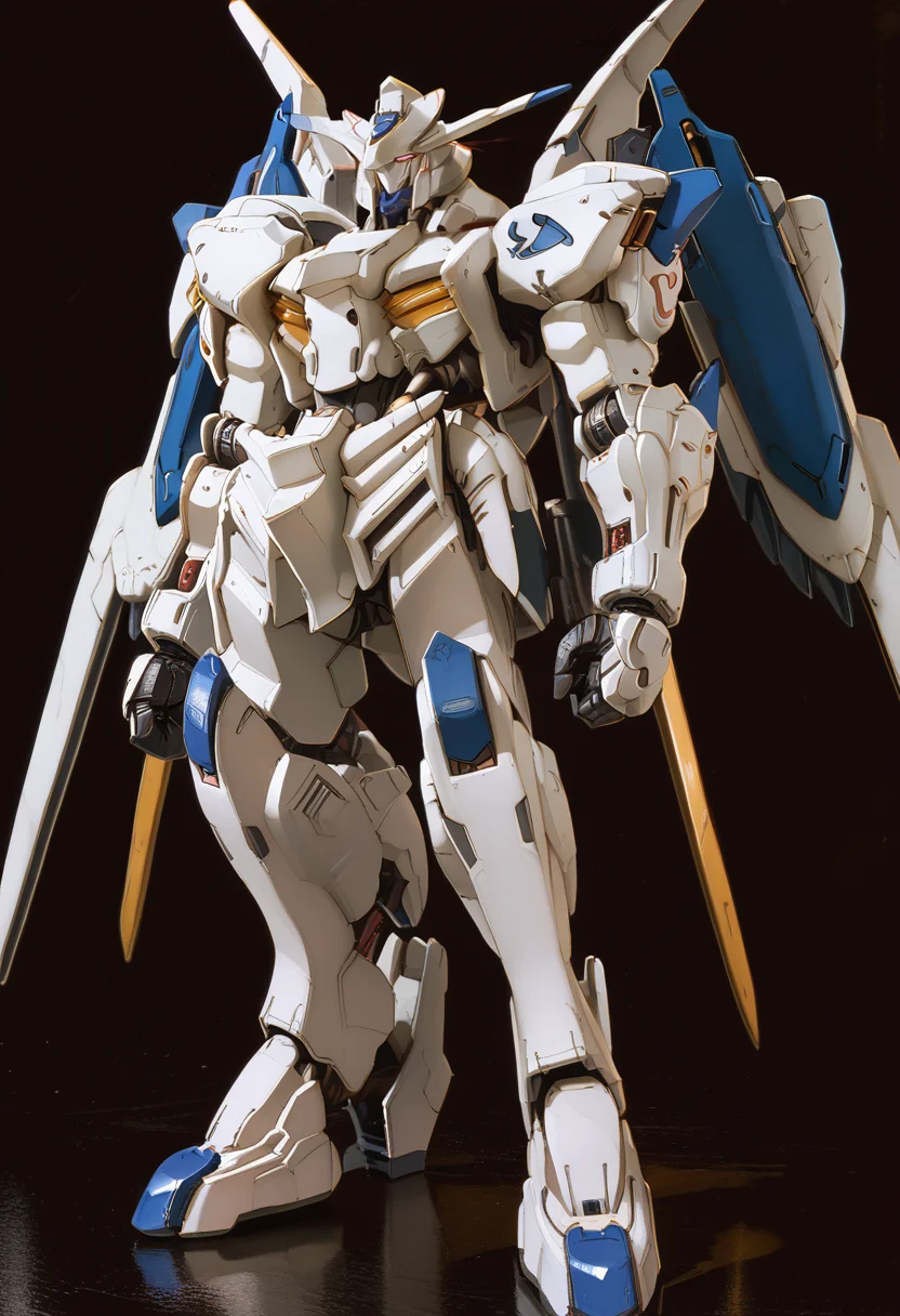 (score_9:0.9),score_8_up,score_7_up,(zPDXL3),(zPDXL),
<lora:Gundam Bael ponyXL v1:0.95>,
gundam bael,no humans,mecha,solo,standing,clenched hands,science fiction,black background,spread wings,full body,looking ahead,facing viewer,front,