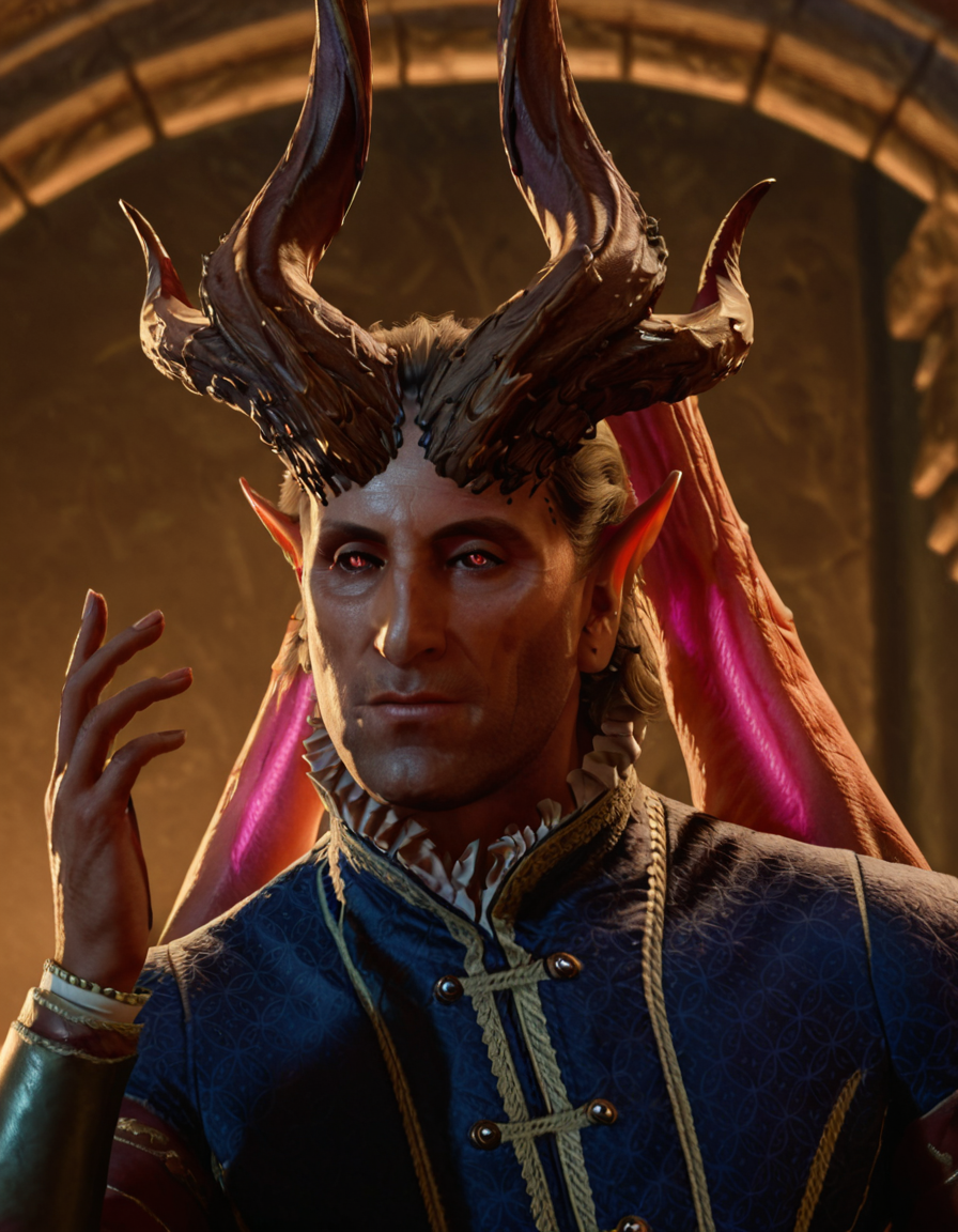 cinematic still 1man, solo, portrait, horns . emotional, harmonious, vignette, 4k epic detailed, shot on kodak, 35mm photo, sharp focus, high budget, cinemascope, moody, epic, gorgeous, film grain, grainy, 1man, solo, portrait, horns, magic, dramatic, vibrant colors, strong background color, romantic, very inspirational, glowing, deep aesthetic, highly detailed, colorful, true, beautiful, cinematic, great composition, modern, intricate, elegant, perfect, light, sharp focus, professional, artistic, confident, passionate, unique, attractive, best, cute, creative