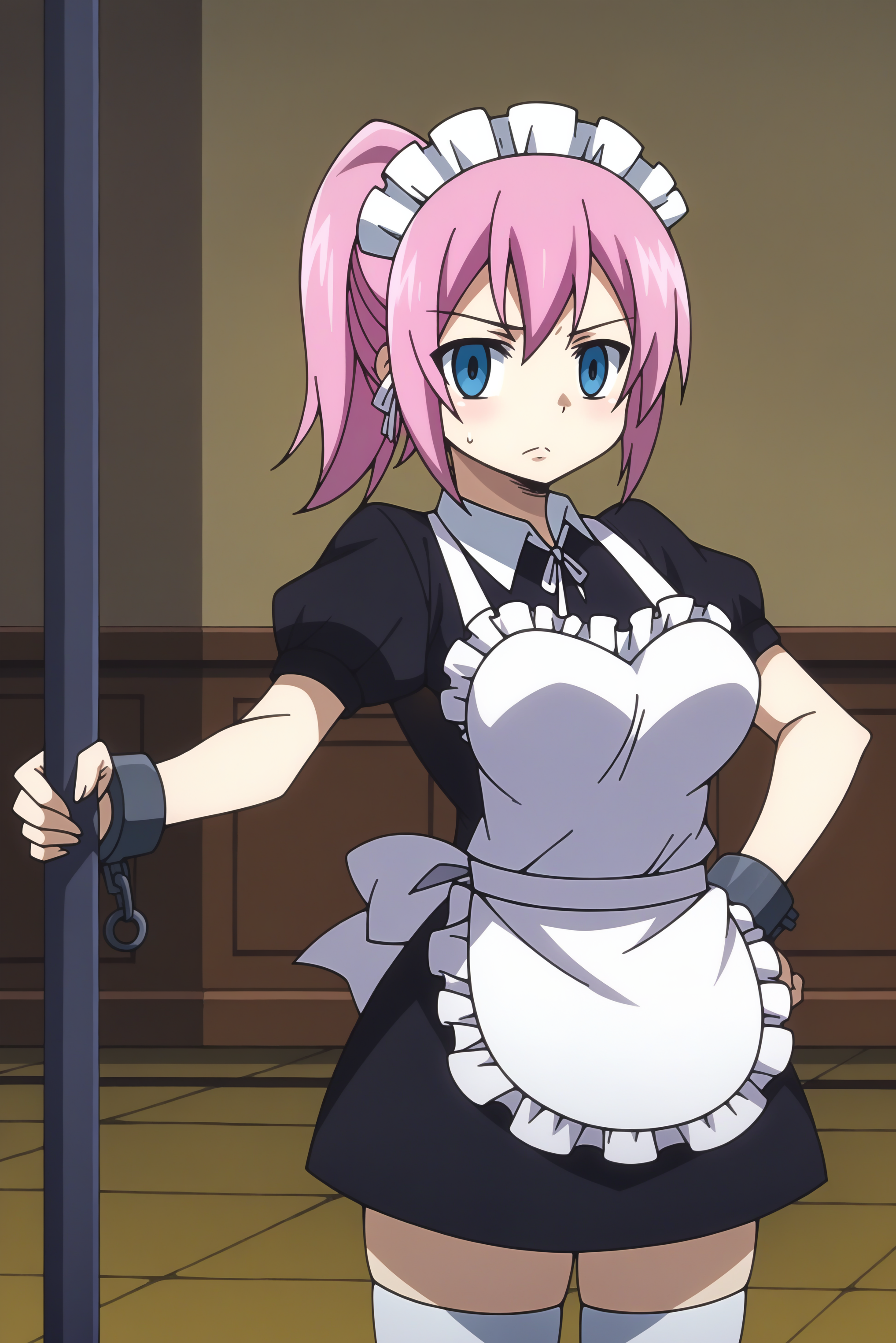 Virgo, maid, solo <lora:Fairy_Tail-Virgo-PDXL:0.8>