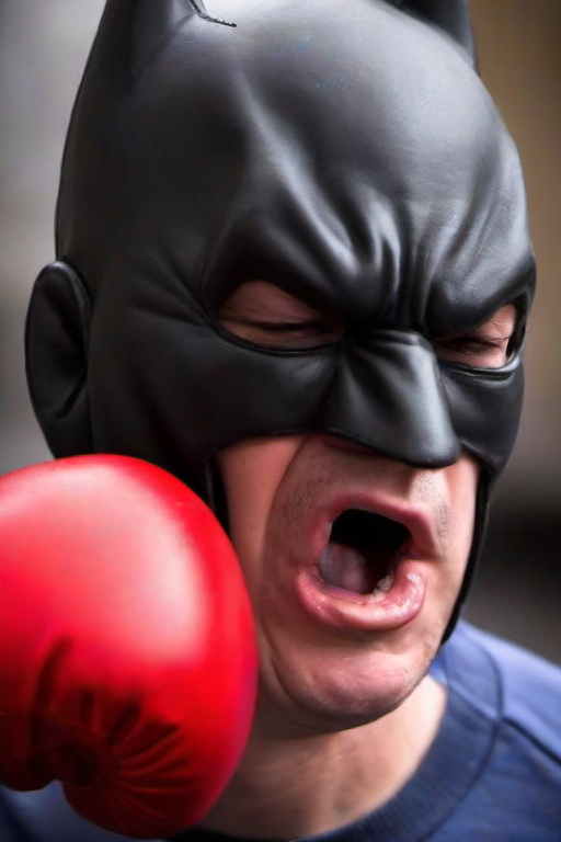 <lora:PE_FacePunch:0.8> PEFacePunch,boxing gloves on face,
batman superhero