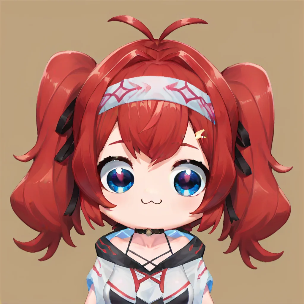 score_9, score_8_up, score_7_up, BREAK,
1girl, chibidokistyle, <lora:chibidokistyle-000004:1>
hilda, chibi, simple background, virtual youtuber, red hair, solo, blue eyes,headband, twintails <lora:hildaponyxl:0.8>