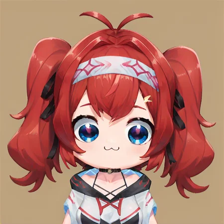 score_9, score_8_up, score_7_up, BREAK,
1girl, chibidokistyle, <lora:chibidokistyle-000004:1>
hilda, chibi, simple background, virtual youtuber, red hair, solo, blue eyes,headband, twintails <lora:hildaponyxl:0.8>