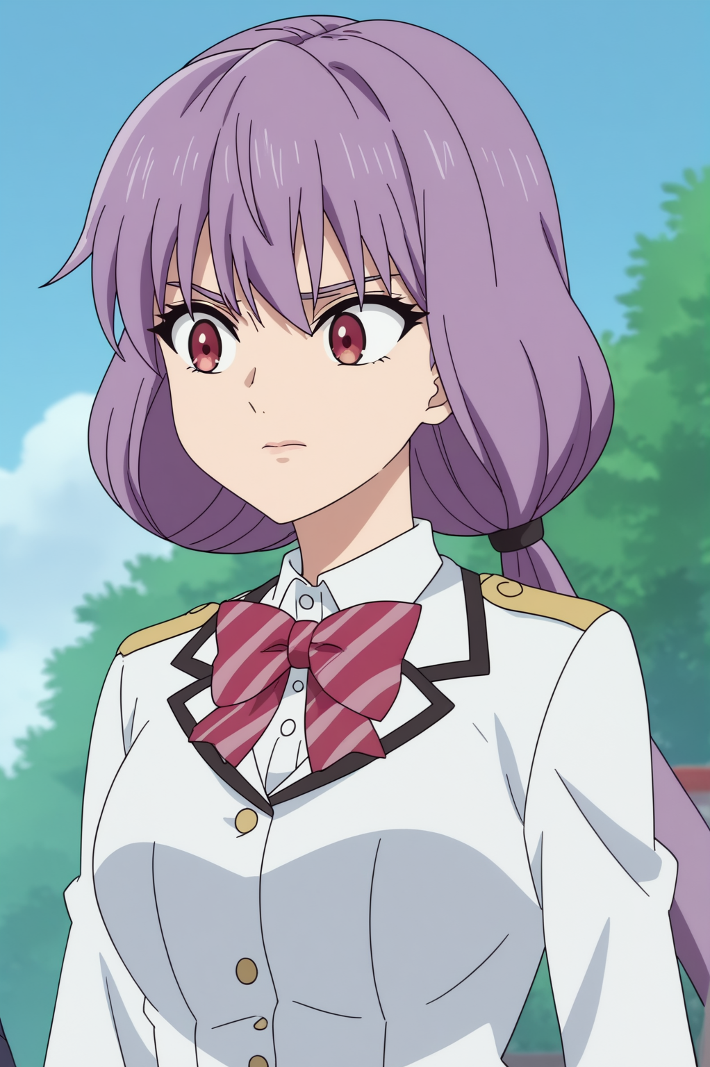 rating_safe,  anime screencap, consistent background,   Karin Nanase, upper body <lora:Kyokou_Suiri-Karin_Nanase-PDXL:0.8>