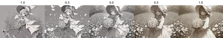 score_9, score_8_up, score_7_up, score_6_up, score_5_up, score_4_up, rating_safe, source_anime, 1girl, solo, long_hair, looking_at_viewer, smile, bangs, skirt, shirt, long_sleeves, hat, dress, bow, holding, closed_mouth, flower, frills, hair_flower, petals, bouquet, holding_flower, center_frills, bonnet, holding_bouquet, flower field, flower field, lineart, monochrome<lora:Pony_DetailV1.0:-1.0>