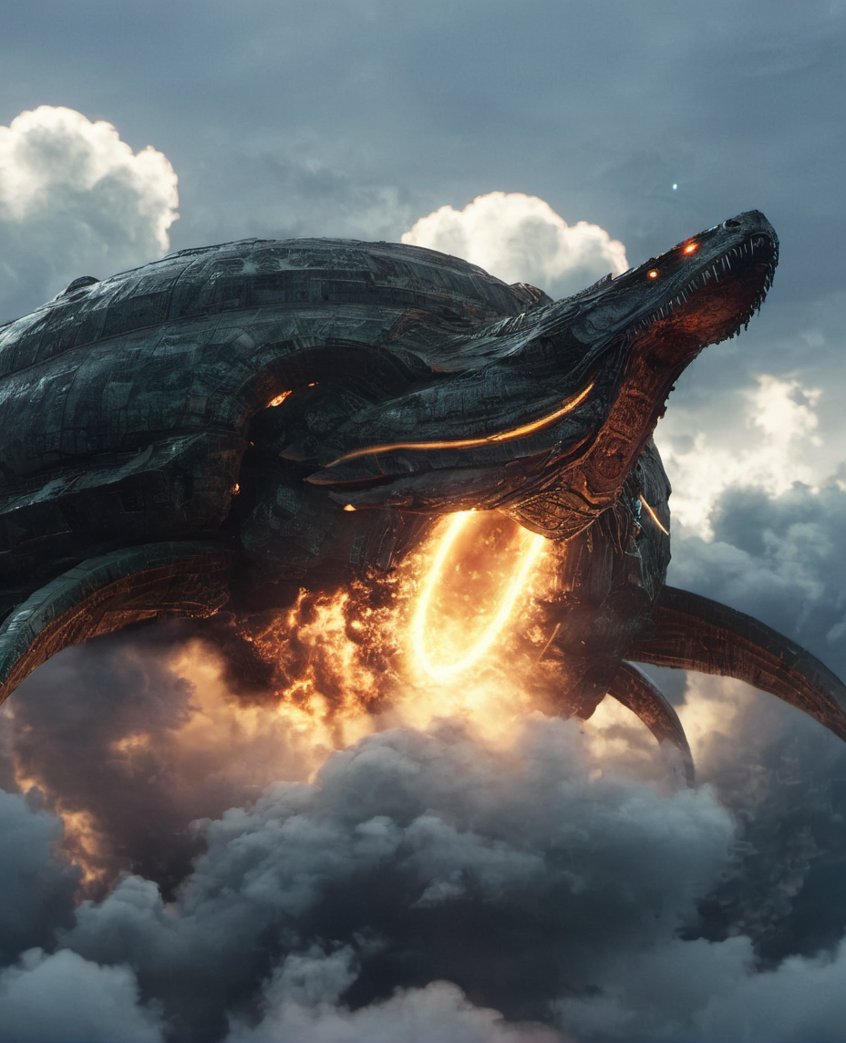 bleakfaith,gigantic glowing cloud wyrm flying between floating omnistructures,surrounded by clouds,science fiction,panorama of a metropolis below,highly detailed, sharp definition ,cinematic,50nm dof,bokeh,realistic,sharp focus,ultra detailed,128k uhd,awardwinning,trending on artstation, <lora:bleakfaith-000004:1>, <lora:add-detail-xl:2>