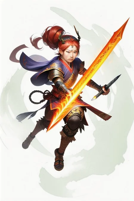 Tangdao - A type of single-edged sword used by the Tang Dynasty armies in the 9th century, Realistic looking weapon, MagicItem_v1,