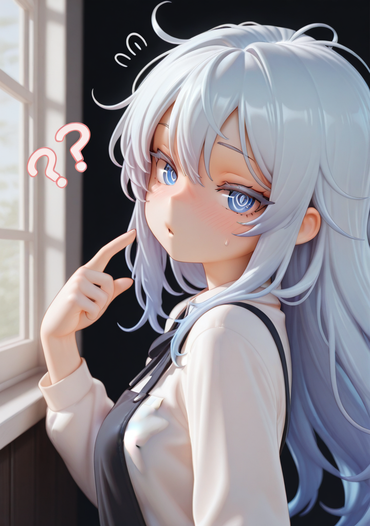masterpiece,best quality,amazing quality,
1girl,<lora:half3dstyle:1>,half3dstyle,clothed,upper body,??,pointing at self,from side,head up,