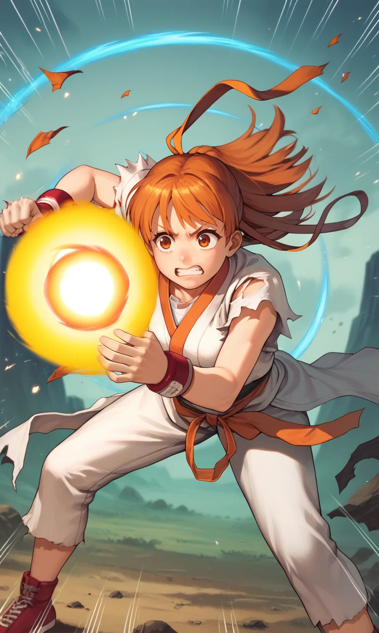 score_9_up, score_8_up, score_7_up BREAK, <lora:Hadouken:1> , Hadouken, (kikoken), (fireball), energy ball, (((sakura))), clenched teeth, anime style, shockwave, action pose, ripped clothing, motion blur <lora:shinkiro_XL:1>