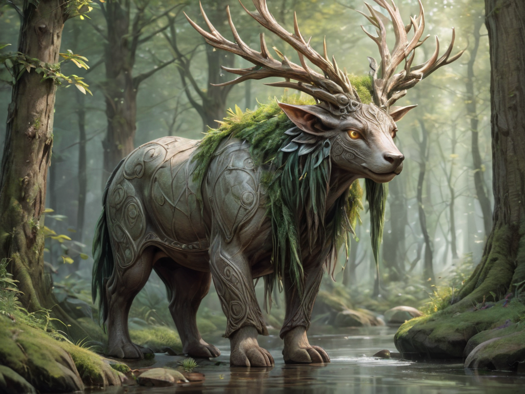 druidic animal <lora:LoromXL_Druidic_Naturalism_v1:0.6>