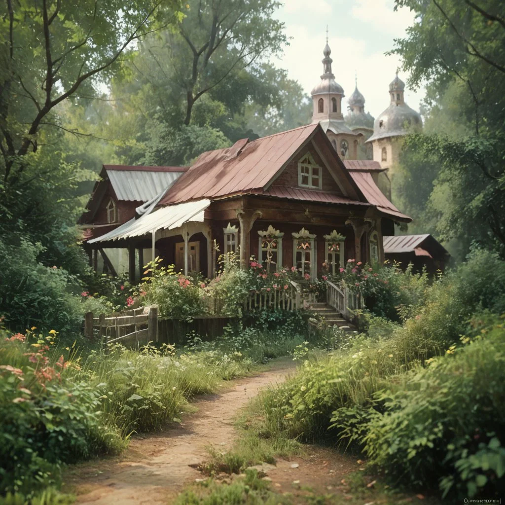 score_9, score_8_up, score_7_up, scenery, village, nature, highly detailed, masterpiece, hyperrealistic, <lora:Esenin:0.8>