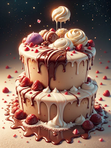 (((videogame_style))), (sharp focus:1.2), ((cream puffs made of crystalz <lora:Crystals:0.7>)), (moody lightning:1.2), soft grey light, depth of field, bokeh, 4k, HDR,, beautiful cream puff Illuminated by the ethereal glow of studio lightning, the light is reflecting shadows on the purple aquamarins which are decorating the cream puffs, the light reflection sparcles around it, the harmonic play of light and shadow underlines the natural beauty of the cream puffs,, (the form is velvety and silky curved:1.2), (high contrast to catch the play of light and shadows), by night, peacful and grateful atmosphere, painted hearts, magical atmosphere, the moonlight casts a beam of light onto the landscape made of desserts, award winning art,, deserted space, fantasy food landscape, detail colour is purple, magical atmosphere, fairytale like, The landscape made of sweets is decorated with white powdered sugar and cream, DonMC4ndyL4nd <lora:DonMC4ndyL4nd:0.5>,, little lakes made of chocolate cream <lora:ChocolateWetStyle:0.5> ChocolateWetStyle, land of milk and honey, a fantasy landscape made of sweets and ice: a lake made of strawberry milk, small vanilla chocolate pieces swim in it, , , the strawberry milk lake is surrounded by multicoloured macarons and pastry sticks, , , the landscape consists of peppermint ice cream, , , in the background is a waterfall made of caramel cream flowing into the strawberry lake, , , powdered sugar blows in the wind and covers the land of milk and honey, , , the atmosphere is magical, sweet and fairytale-like,