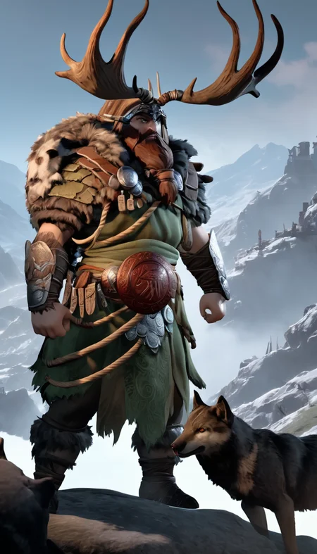 breathtaking Cinematic scene, hero view, d4d druid <lora:diablo_4_druid_xl_v1:1>, action pose, detailed background, masterpiece, best quality, high quality, highres, absurdres . award-winning, professional, highly detailed