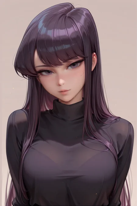 {{amazing quality, best quality, high quality, very aesthetic}}, 1girl, solo, simple background, looking at viewer, upper body, shouko komi
<lora:Kitwinko_style Illustrious:1>