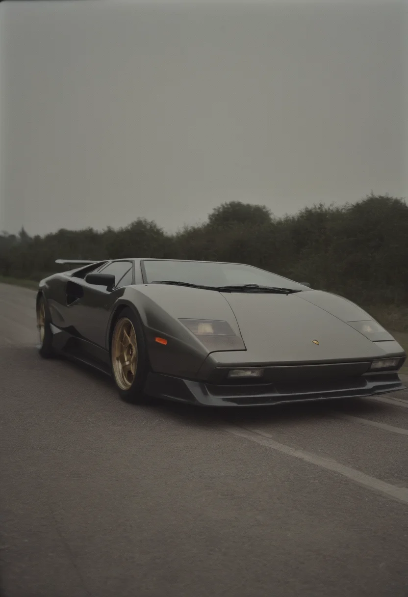 analog film photo countach,<lora:CHV-Zoom-000005:1>,Cornelisz Hendriksz Vroom vehicle,car, . faded film, desaturated, 35mm photo, grainy, vignette, vintage, Kodachrome, Lomography, stained, highly detailed, found footage