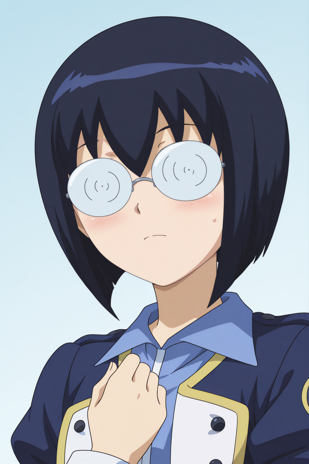 Ranko Kaneko, opaque glasses <lora:Zettai_Karen_Children_-_Ranko_Kaneko_-_illustrious:0.8>