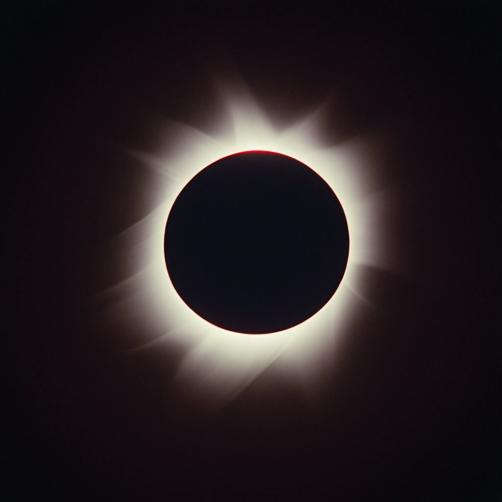 cinematic film still of  <lora:Ron Fricke style:1>
a partial eclipse of the sun in the dark,solo,no humans,glowing,black background,close-up,dark,red theme,eye focus , realistic, realism, movie still, film grain, kodak film, film contrast, film color, cinematography, documentary, photography, 70 mm film, 65 mm film, Todd-AO, Todd-AO 35, 8K resolution, Ron Fricke film director style, Ron Fricke film directing style, Ron Fricke style, shallow depth of field, vignette, highly detailed, high budget, bokeh, cinemascope, moody, epic, gorgeous, film grain, grainy