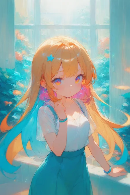 <lora:xinsir_style-000090:0.9>, (xinsirglitch:0.4), 1girl, score_9, score_8_up, score_7_up, source_anime,