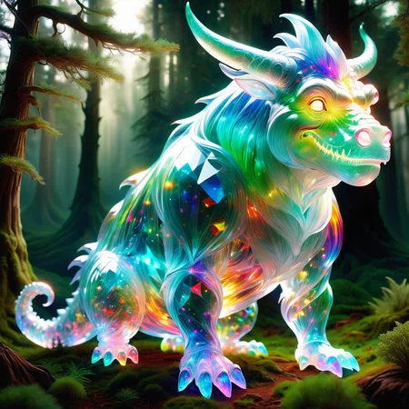 hyper detailed masterpiece, dynamic, awesome quality,DonMSp3ctr4lXL,transluscent ogre, Mythical cute whimsical awesome fairytale creature, endless horizons,artificial environment,spectacular,evergreen,wonderous,picnics <lora:DonMSp3ctr4lXL:1>