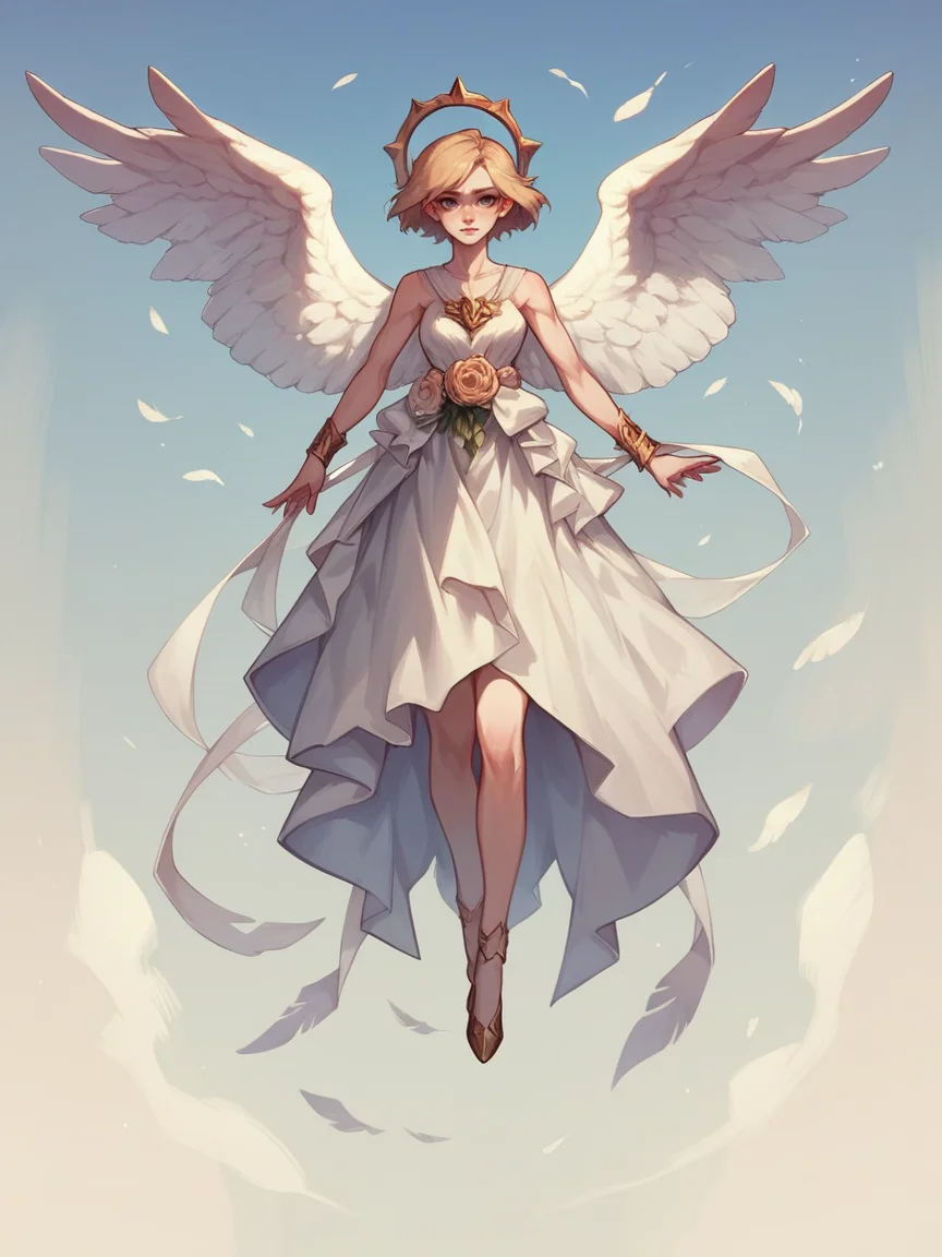 score_9, score_8_up, score_7_up, score_6_up, score_5_up, score_4_up, 1, w1ngs, <lora:w1ngsXLP:0.7> 1girl, angel wings,