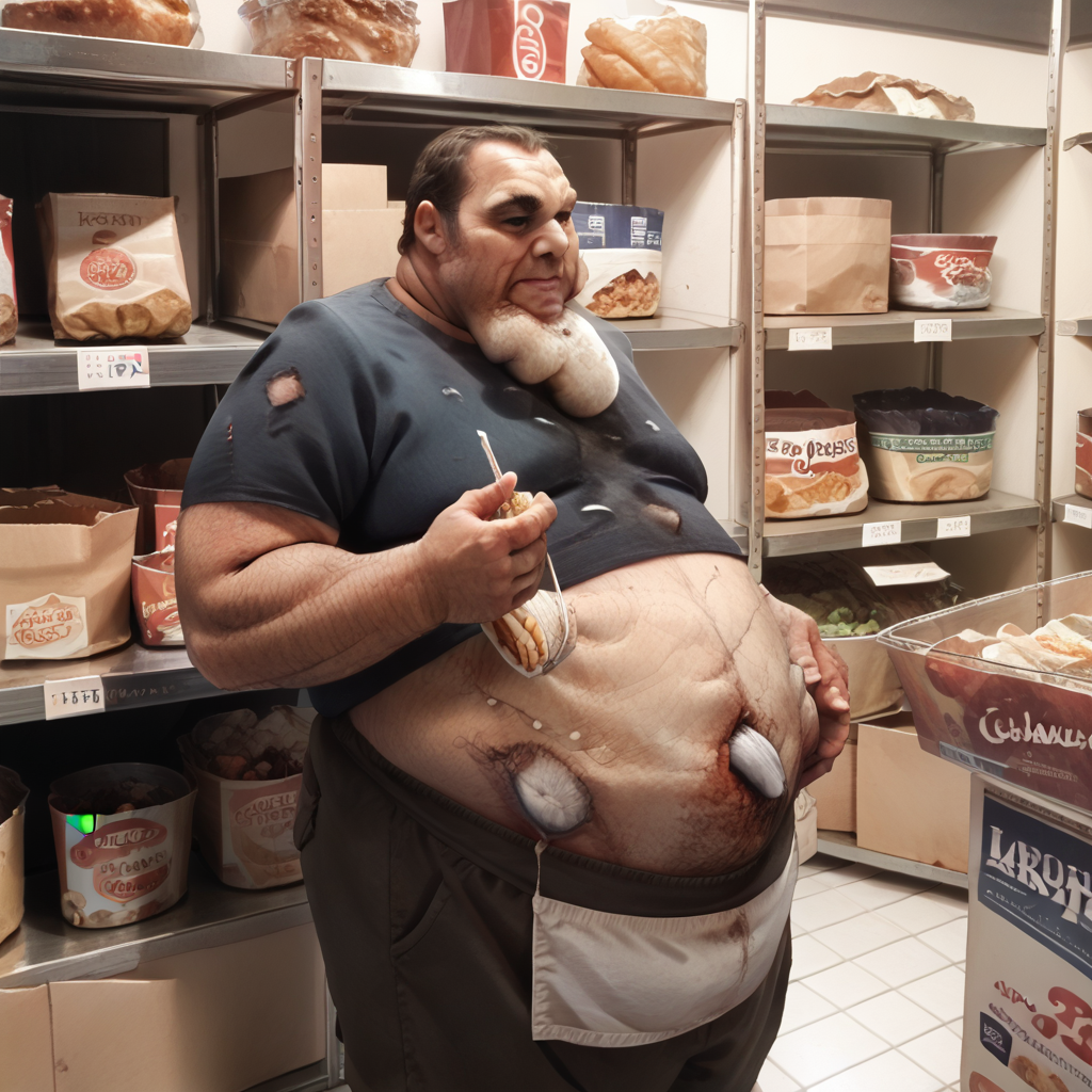 score_9,score_8_up,score_7_up,score_6_up,score_5_up,score_4_up,rating_safe,<lora:l4d_boomer:1>,l4d_boomer,male focus,fat,grocery store,shirt,fat man,