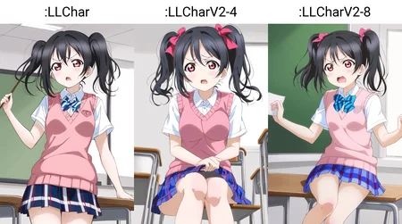 masterpiece, best quality, masterpiece, yazawa nico being really really angry in class, (1girl), <lora:LLChar:1>, (LLChar), yazawa nico, black hair, red eyes, twintails, school uniform, otonokizaka school uniform, plaid skirt, pink sweater vest,