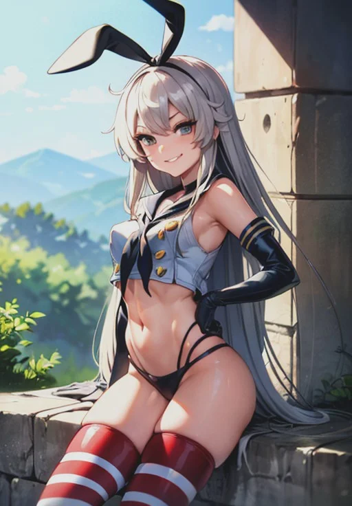 <lora:RapidDestroyer_Shimakaze:0.8>, RapidDestroyer_Shimakaze, smirk,, (gorgeous, beautiful, enchanting:1.3)