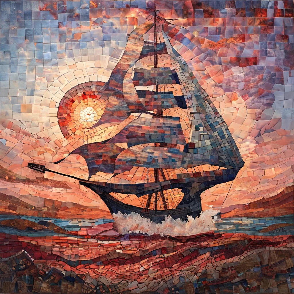 scenery, no humans, ArsMJStyle, Mosaic art <lora:ArsMJStylePony_-_Mosaic:1.2>