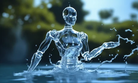<lora:watercd_xl-000008:0.7>,a transparent water elemental female robot made of (watercd_xl,wavy,brightness,contortion,abstract) in pool,water body,splash water,water drops,no humans,long-focus,tilt-shift,outdoors,humanoid robot,on water,full body,cutie,cute,still life,front view,facing viewer,looking at viewer,ethereal fantasy concept art,magnificent,epic,majestic,magical, emotional,harmonious,high budget,moody,epic,gorgeous,perfect lighting,realistic,photorealistic,photographic,photo (medium),real,moody lighting,volumetric lighting,reality ray tracing,8K,HDR,UHD,masterpiece,best quality,highly detailed,high resolution,finely detail,extremely detailed,ultra detailed,wallpaper