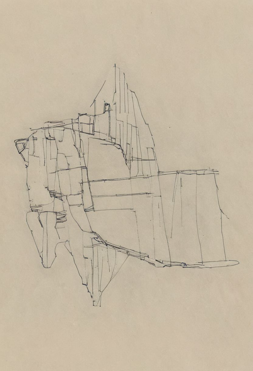 a professional hand sketch of architecture,
(POV view , DOF, first people view from the entrance, low angle shot:1.4),
(Ancient civilization, Alien Prometheus movie scene, dune movie scene:1.5), (The colonial city of the future, in the mist-filled Grand Canyon, on an unknown Earth-like planet, 2 moon on sky, Spaceship flight connects colonies, waterfulls:1.3), (Machu Picchu, a mountain settlement, incredibly spectacular:1.2), (Mario Botta:1.3), (avant-garde, future, reality, science fiction, photorealistic), (modern architecture:1.2), White limestone with black granite, fountain, waterfall, landmark, square, path, narrow street,
(Large Files, Ultra Realistic, 8K, 16k, FHD, HD, VFX, Perfect, Photography, composition, Architecture Sales Photography, Architecture Competition, Ultra High Resolution, Cinematography, High Resolution Image:1.1), (dramatic lighting, direct sunlight, ray tracing, clear shadow:1.2),  (real landscape:1.1), (blurred background:1.0), (urban background, more_details) ,
great lighting, extremely detailed, hillscastel, Neo Classic, Architecture sketch