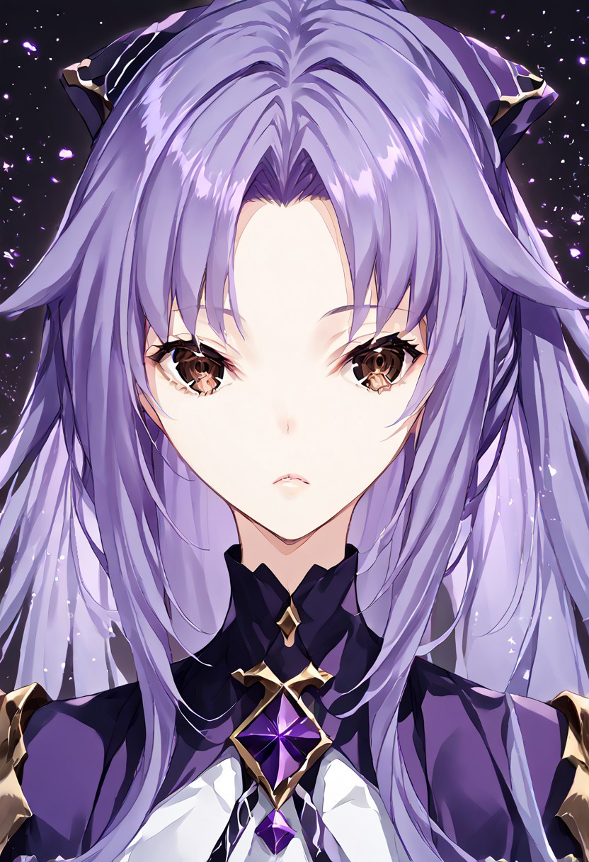 score_9, score_8_up, score_7_up, score_6_up, score_5_up, score_4_up, source_anime, 1girl, solo, 
hime, purple hair, brown eyes, 
masterpiece, best quality, very aesthetic, absurdres,