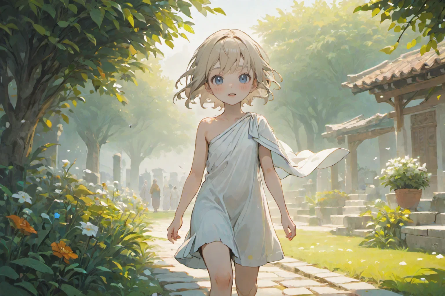 (((dirty))), highly detailed charactor, miniature,
masterpiece, best quality,
highly detailed beautiful face and eyes,
fantasy,
young girl, Villagers, run,
unbleached white clothes, one shoulder,
(shorts:0.7), (bikini:0.5), (tunic:1.1), (dress:0.6), underwear,
simple clothes, (broken clothes:1.1),
full body,
highly detailed beautiful face and eyes, ancient roman, garden, morning, winter,
<lora:more_details:0.5>