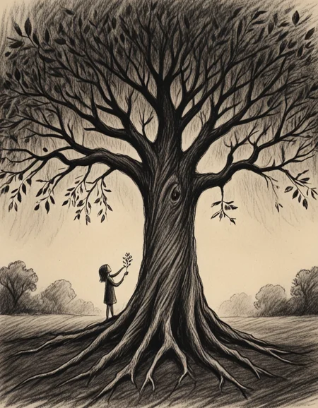 novuschroma71 The Giving Tree charcoal drawing <lora:novuschroma71 style:1>, <lora:sdxl_lightning_8step_lora:1>